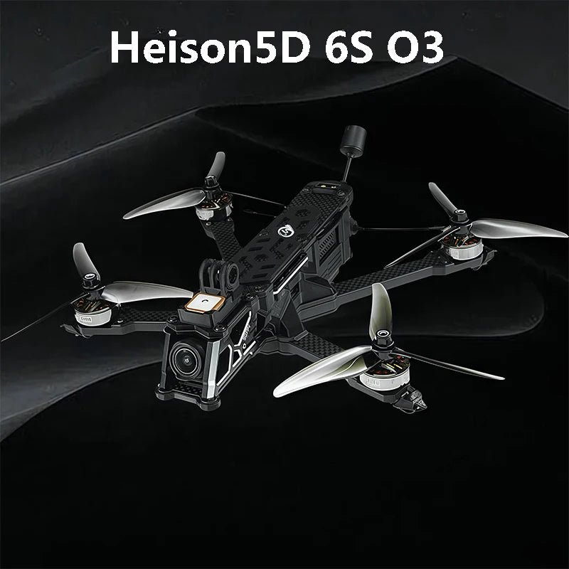 SEQURE Heison5D 5-Inch FPV Drone | 6S DJI O3 Camera Freestyle Cine Quad with GPS and Advanced Cooling