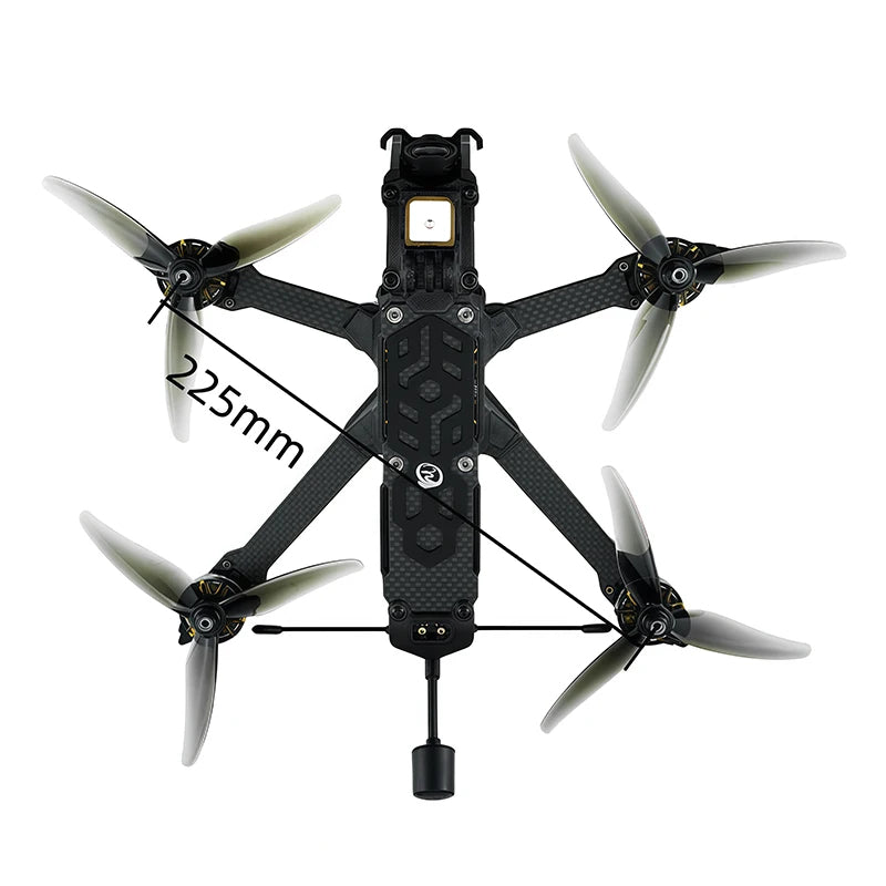 SEQURE Heison5D 5-Inch FPV Drone | 6S DJI O3 Camera Freestyle Cine Quad with GPS and Advanced Cooling