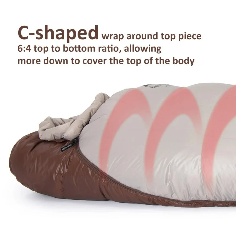 Luxury 2-Person Ultralight Down Sleeping Bag - Ultimate Warmth and Comfort for Extreme Outdoor Adventures