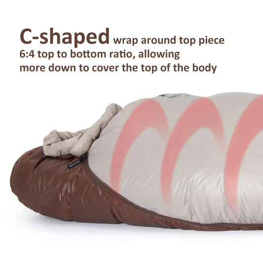 Luxury 2-Person Ultralight Down Sleeping Bag - Ultimate Warmth and Comfort for Extreme Outdoor Adventures