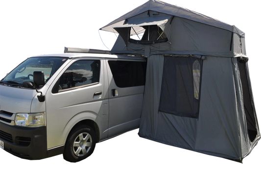 Extended Ventura Deluxe 1.4m Roof Top Tent + Annex